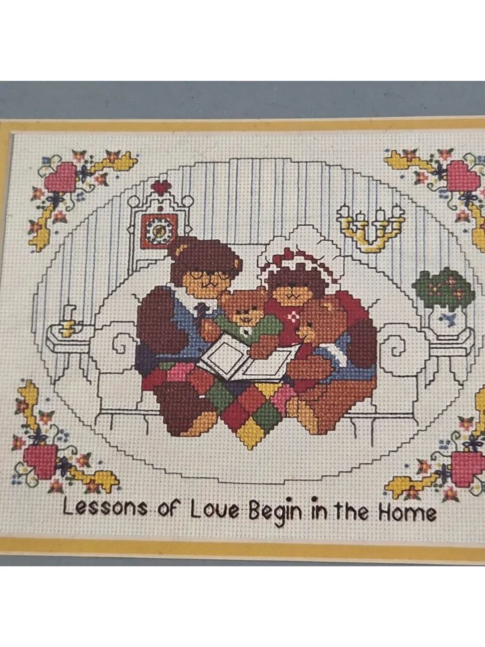 Dimensions Cross Stitch Kit 3549 Lesson Of Love Bears 1983 Lucy Rigg Unused but